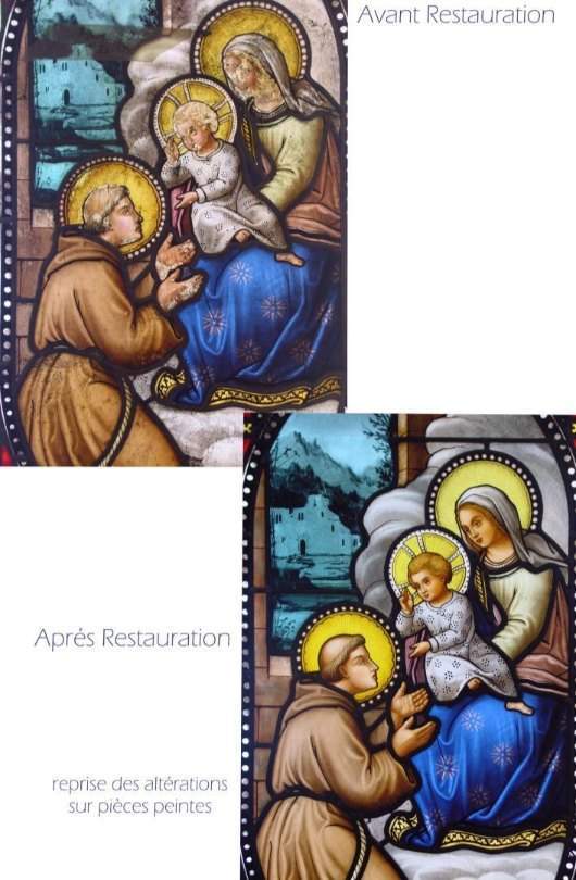 Restauration vitraux religieux Villenave-d'Ornon