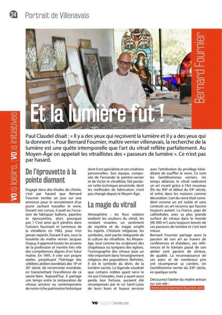 Magazine vitraux Villenave-d'Ornon